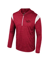 Colosseum Men's Cardinal Arkansas Razorbacks Dozer Half-Zip Windshirt