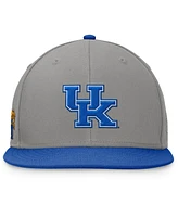 Top of the World Men's Gray/Royal Kentucky Wildcats Rally Two-Tone Fitted Hat