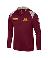 Colosseum Men's Maroon Minnesota Golden Gophers Oht Military Appreciation Quarter-Zip Hoodie Jacket