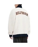 Tommy Hilfiger Men's Cream Chicago Bears Jordan Sherpa Quarter-Zip Sweatshirt