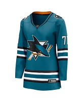 Fanatics Women's Macklin Celebrini Teal San Jose Sharks Home Breakaway Jersey