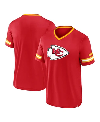 Fanatics Men's Red Kansas City Chiefs Stripe Stacking T-Shirt