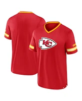 Fanatics Men's Red Kansas City Chiefs Stripe Stacking T-Shirt