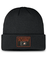 Fanatics Men's Black Philadelphia Flyers Authentic Pro Cuffed Knit Hat