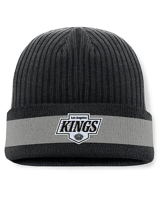 Fanatics Men's Black Los Angeles Kings Blueliner Cuffed Knit Hat