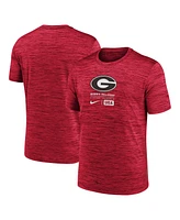 Nike Men's Red Georgia Bulldogs Campus Center Block Velocity Performance T-Shirt