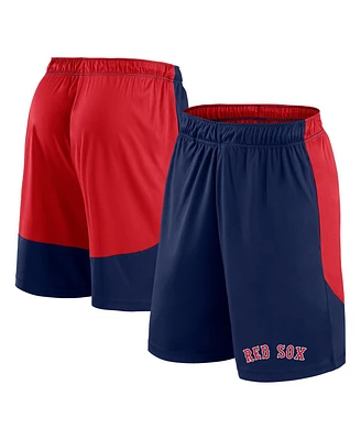 Fanatics Men's Navy/Red Boston Red Sox Launch Polyester Shorts