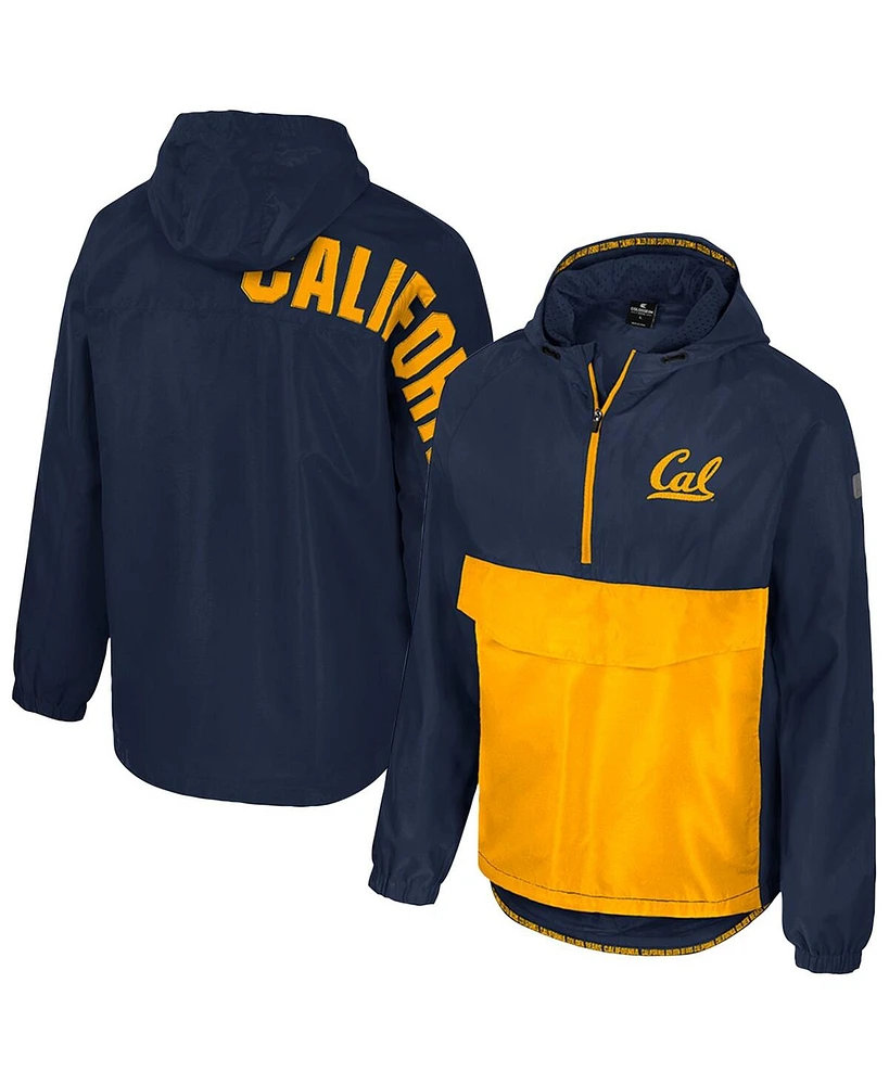 Colosseum Men's Navy Cal Bears Reloaded Anorak Half-Zip Jacket