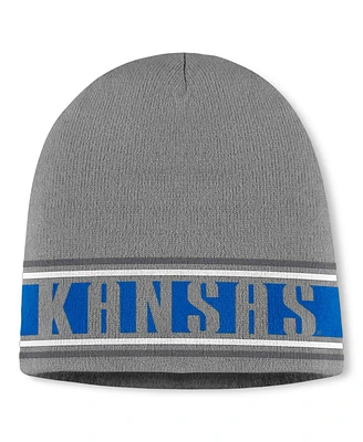 Top of the World Men's Gray Kansas Jayhawks Jace Knit Beanie