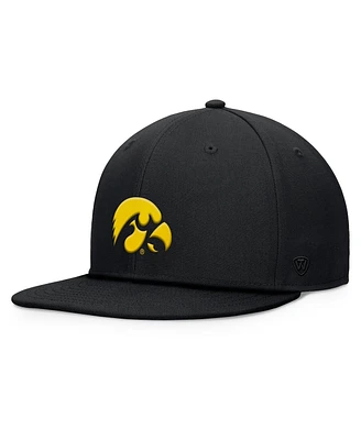 Top of the World Men's Black Iowa Hawkeyes Fundamental Snapback Hat