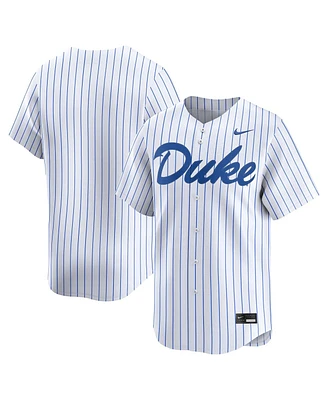 Nike Men's White Duke Blue Devils Home College Limited Baseball Jersey