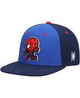 Lids Big Boys and Girls Royal Spider-Man Chibi Glow-in-the-Dark Snapback Hat