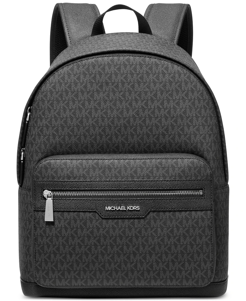 Michael Kors Men's Explorer Leather Logo Backpack