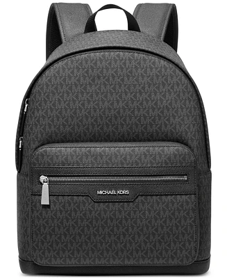 Michael Kors Men's Explorer Leather Logo Backpack