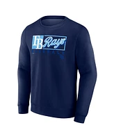 Fanatics Men's Navy Tampa Bay Rays Focus Fleece Pullover Sweatshirt