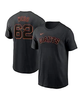 Nike Men's Logan Webb Black San Francisco Giants Fuse Name Number T-Shirt