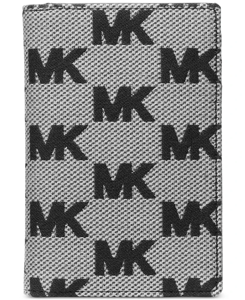 Michael Kors Men's Malone Leather Mk Logo Folding Card Case