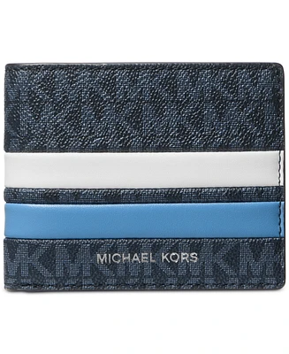 Michael Kors Men's Malone Slim Stripe Logo Wallet