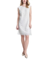 Jones New York Petite Medallion Lace Dress