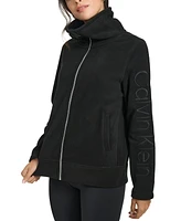 Calvin Klein Women's Active Tech Fleece Mock-Neck Jacket