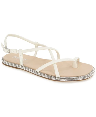 Kenneth Cole Reaction Women's Waltz Strappy Square Toe Flat Sandals