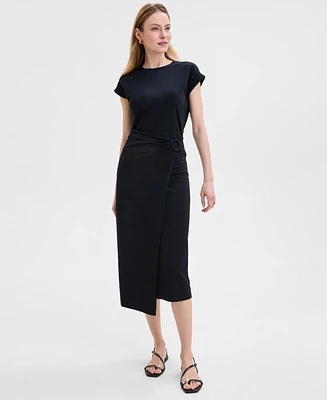 I.n.c. International Concepts Women's Tie-Front Shirt Dress, Exclusively at Macy's