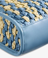 On 34th Small Straw Crossbody Tote, Exclusively at Macy's