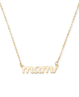 Mami Pendant Necklace in 10k Yellow Gold, 18"