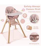 Gouun 6-in-1 Baby High Chair with Removable Dishwasher and Safe Tray