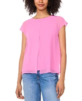 Vince Camuto Women's Cap-Sleeve Overlay Top