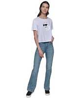 Karl Lagerfeld Paris Women's Emoji Choupette T-Shirt
