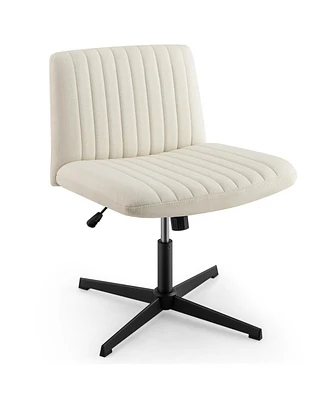 Criss-Cross Legged Chair Stylish and Stable Seating Without Wheels