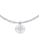 Bling Jewelry Nautical Compass Anklet Ankle Bracelet Sterling Silver 9-10 Inch