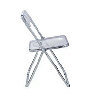 Lawrence Acrylic Folding Chair With Metal Frame