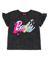 Barbie French Terry T-Shirt and Shorts Outfit Set
