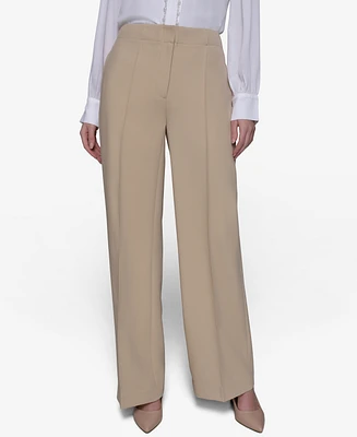 Karl Lagerfeld Paris Women's Pleated-Leg Pants