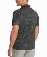 Kenneth Cole Men's Slim-Fit Two-Toned Textured-Knit Polo Shirt