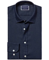Charles Tyrwhitt Men's Slim Fit Long Sleeve Linen Button-Front Shirt