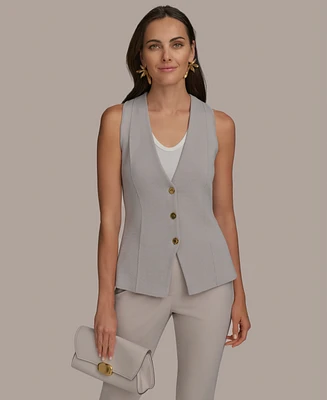 Donna Karan New York Women's V-Neck Sweater Vest