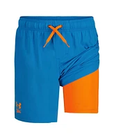 Under Armour Big Boys 2-in-1 Compression Printed Volley Shorts