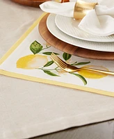 Design Imports Lemon Bliss Placemat, Set of 6