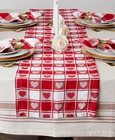 Design Imports Valentine's Day Table Runner, 14" x 108"