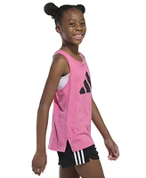 adidas Big Girls Cotton Big-Logo Racerback Tank Top
