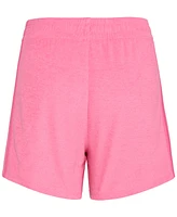 adidas Big Girls Terry All Day 3-Stripe Pull-On Shorts