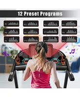 2.25HP Electric Running Machine Treadmill with Speaker and App Control