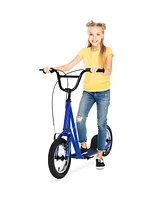 Height Adjustable Kid Kick Scooter with 12 Inch Air Filled Wheel