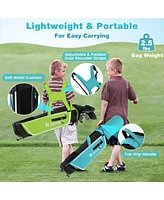 Junior Complete Golf Club Set with Stand Bag Rain Hood