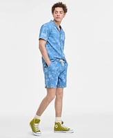 Sun + Stone Men's Denim Floral Shorts, Exclusively at Macy's