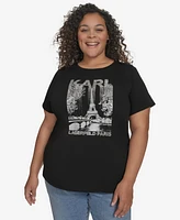 Karl Lagerfeld Paris Plus Embellished Eiffel Tower Tee, Exclusively at Macy's