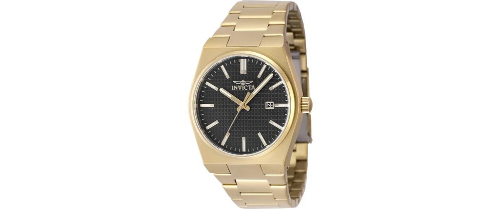 Invicta Men's 48395 Speedway Quartz 3 Hand Black Dial Watch